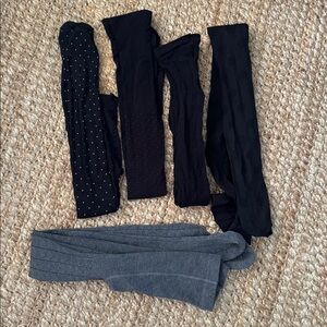 Stylish Black Women's tights polka dots designs nylons hearts design tights